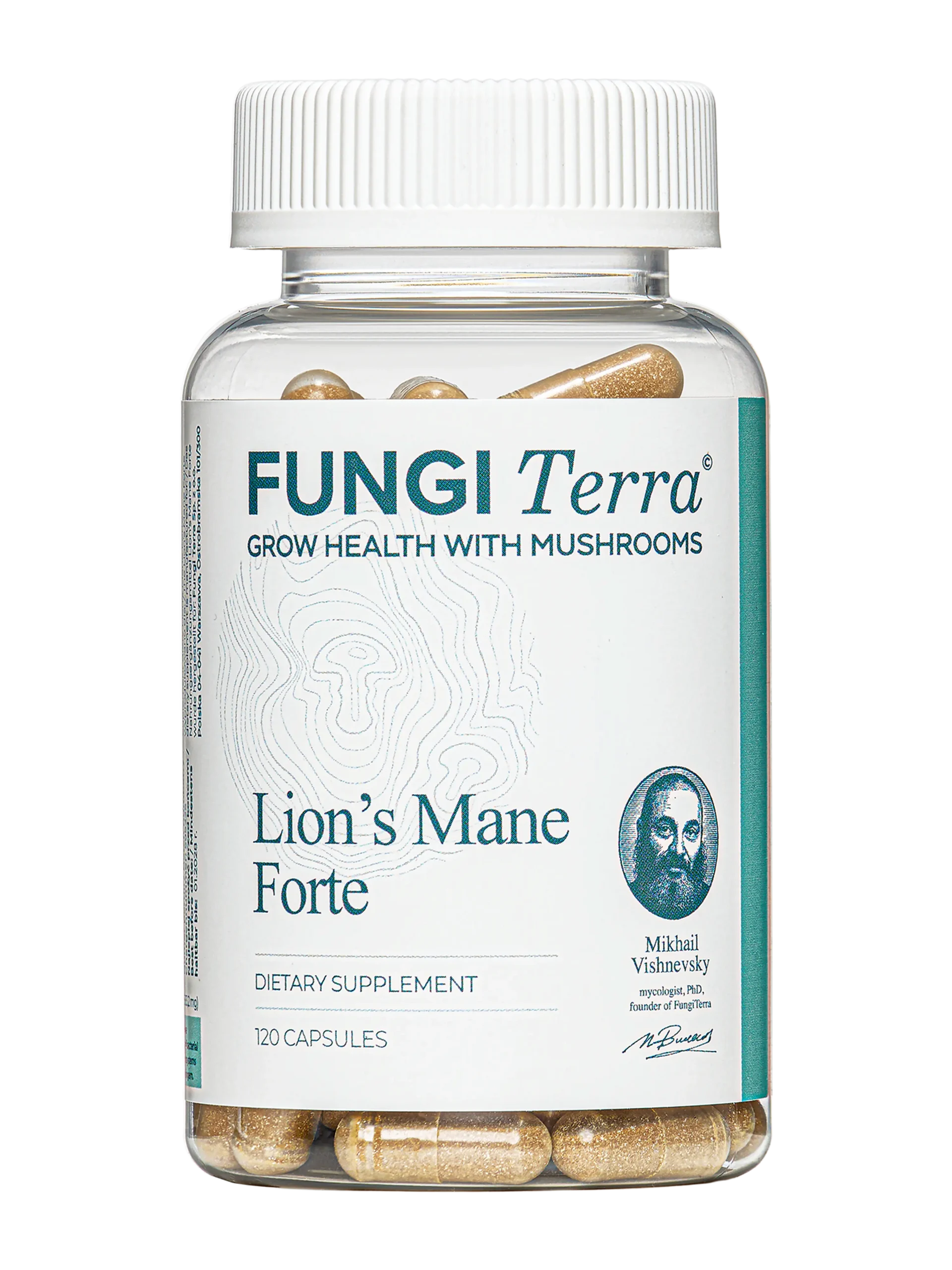 Lion’s Mane Forte – 10:1 Hericium erinaceus Extract from Fruiting Bodies, Standardised to 30% Polysaccharides, with Garlic | 120 Vegan Capsules