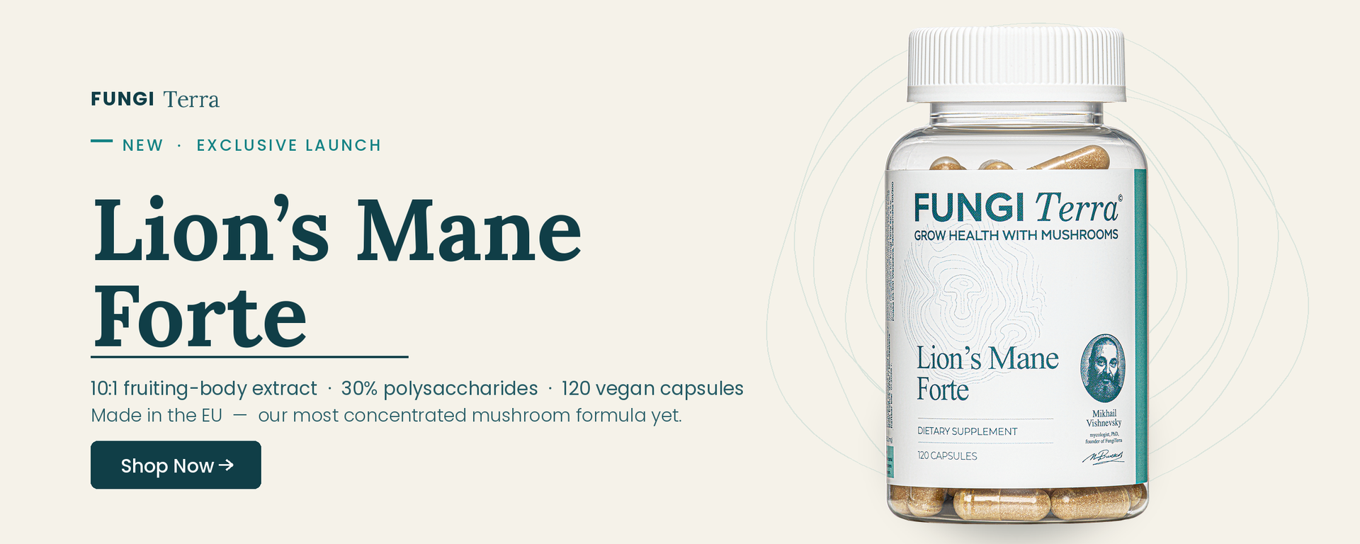 FUNGI Terra Lion's Mane Forte — new launch.